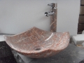 Rose rot Marmor Waschbecken und Becken für Badezimmer
