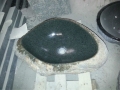 Natürlicher grüner Granit Waschbecken und Becken