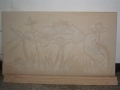 Gelber Sandstein aus Holz-Exterieur-design