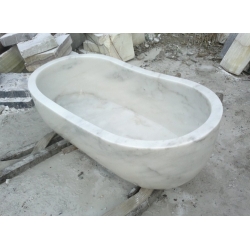  Natürliche weiße Steinbadewanne für Badezimmer